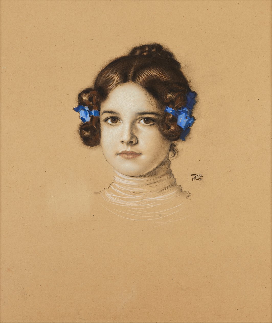 Mary Stuck, de dochter van de kunstenaar door Franz von Stuck
