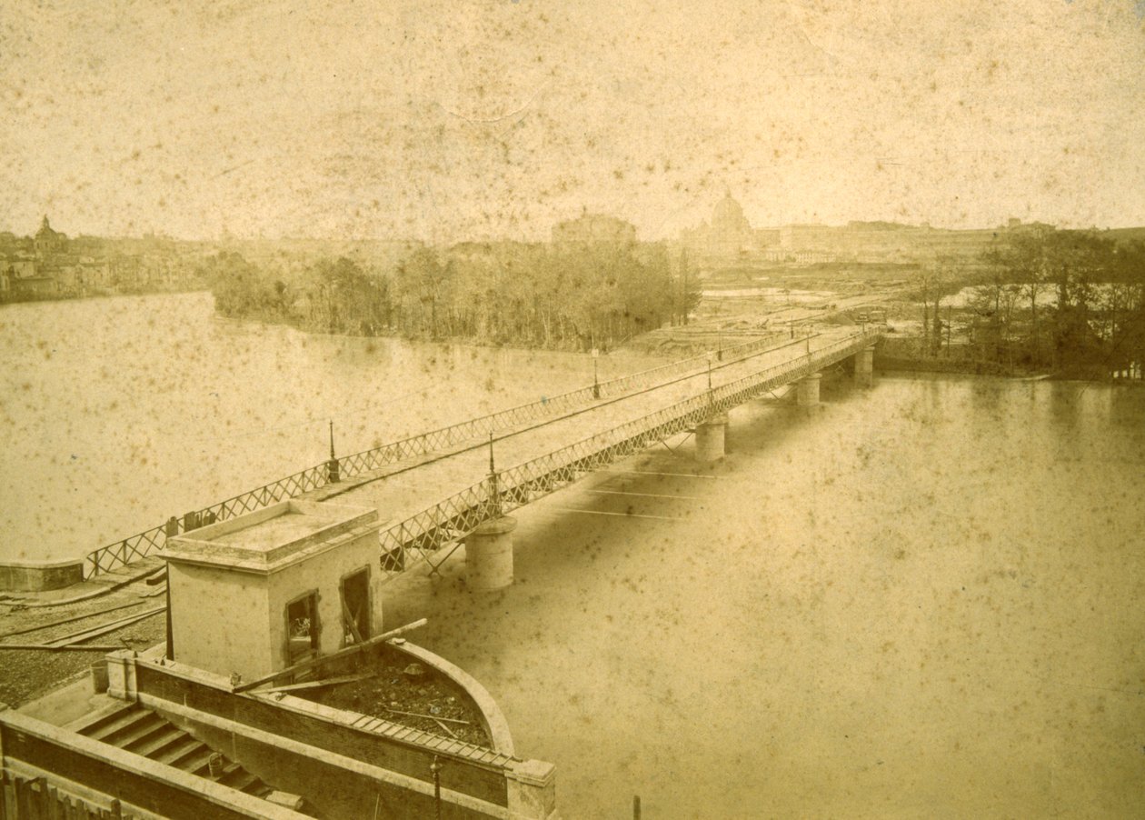De Porto di Ripetta tijdens de overstroming van 1878 door Fratelli D