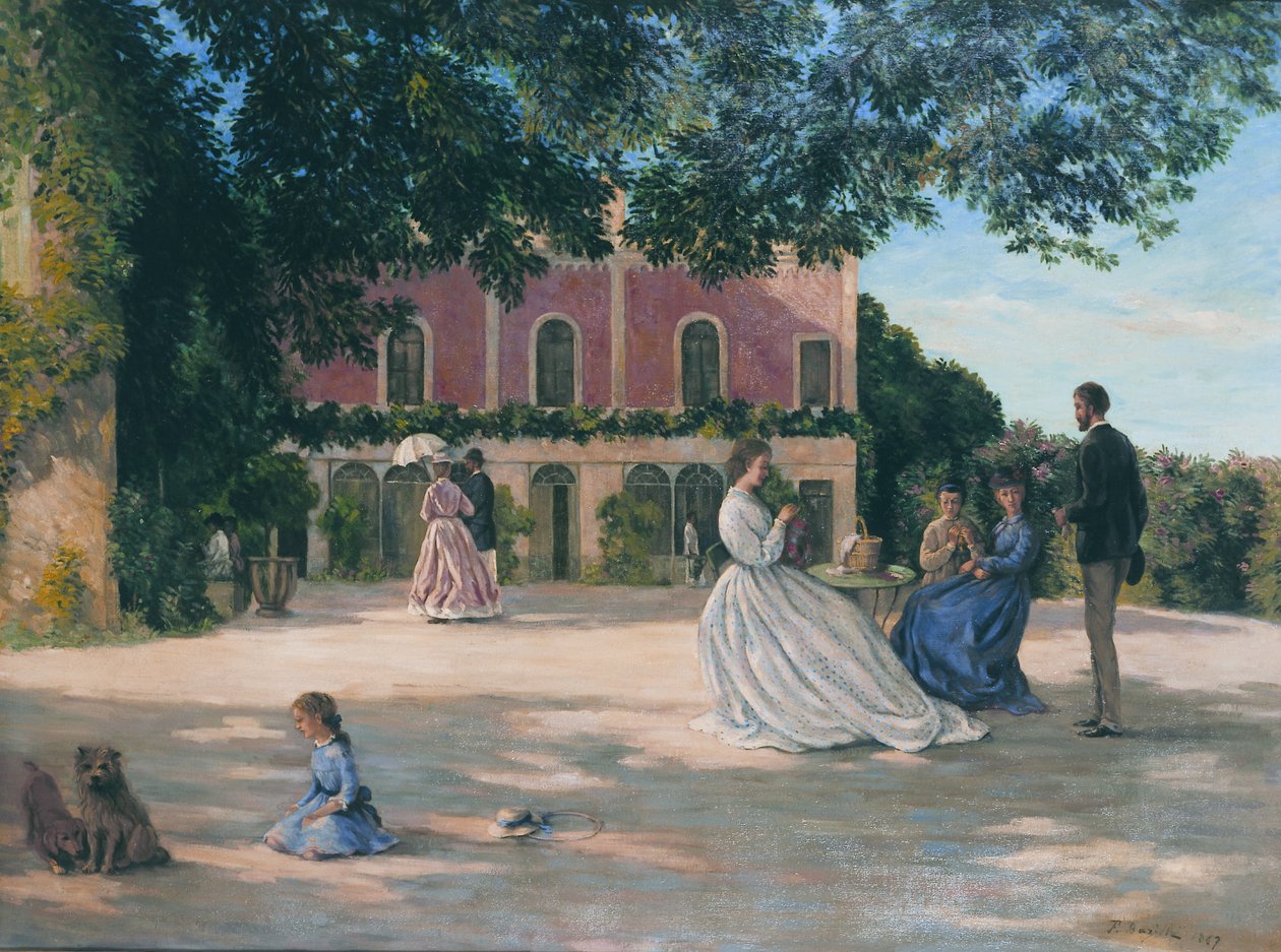 Frans: La Terrasse de Méric door Frédéric Bazille