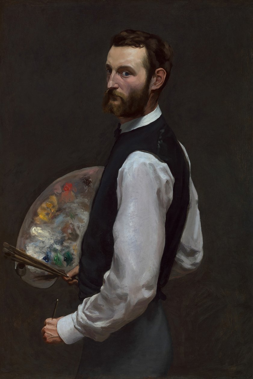 Zelfportret, 1865-66 door Frédéric Bazille