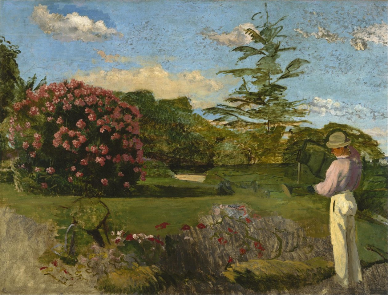 De kleine tuinman door Frédéric Bazille