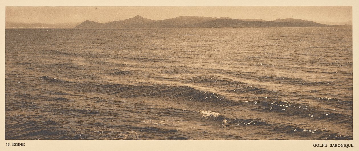 Aegina. Saronische Golf door Frédéric Boissonnas