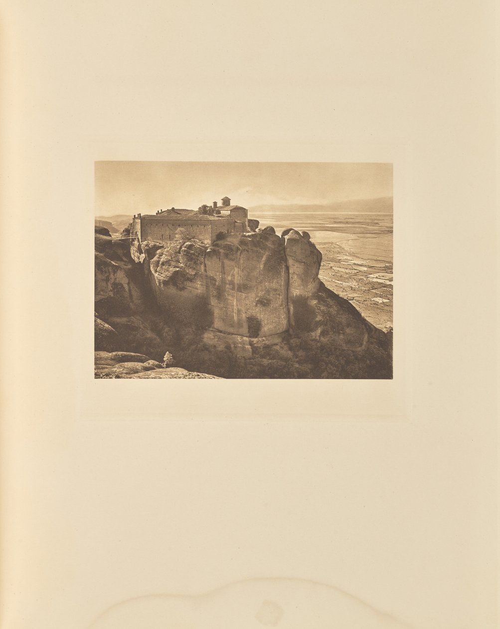Het klooster van St Stephen in Meteora door Frédéric Boissonnas