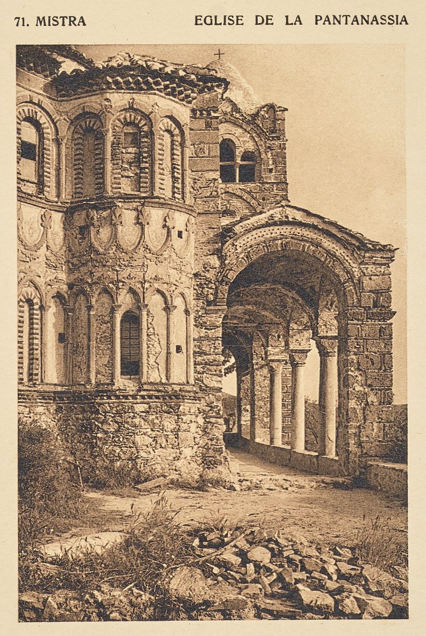Mistra. Eglise de la Pantanassia door Frédéric Boissonnas