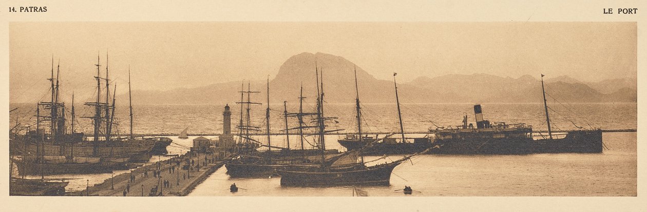 Patras. De haven door Frédéric Boissonnas