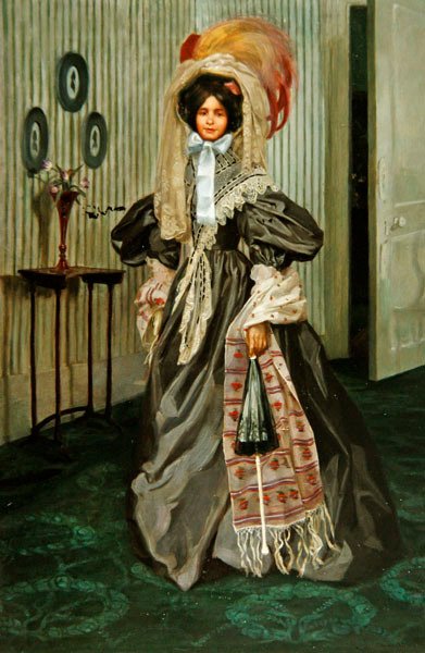 Priscilla, ca. 1899 door Freda Hansard