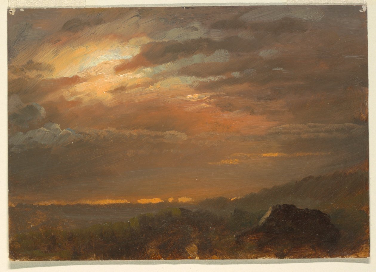 Wolkstudies door Frederic Edwin Church