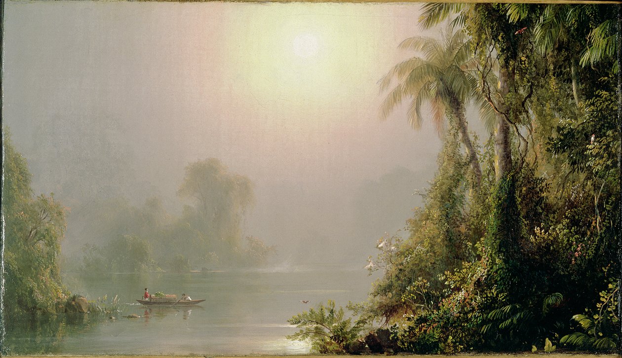 Ochtend in de Tropen, c.1858 door Frederic Edwin Church