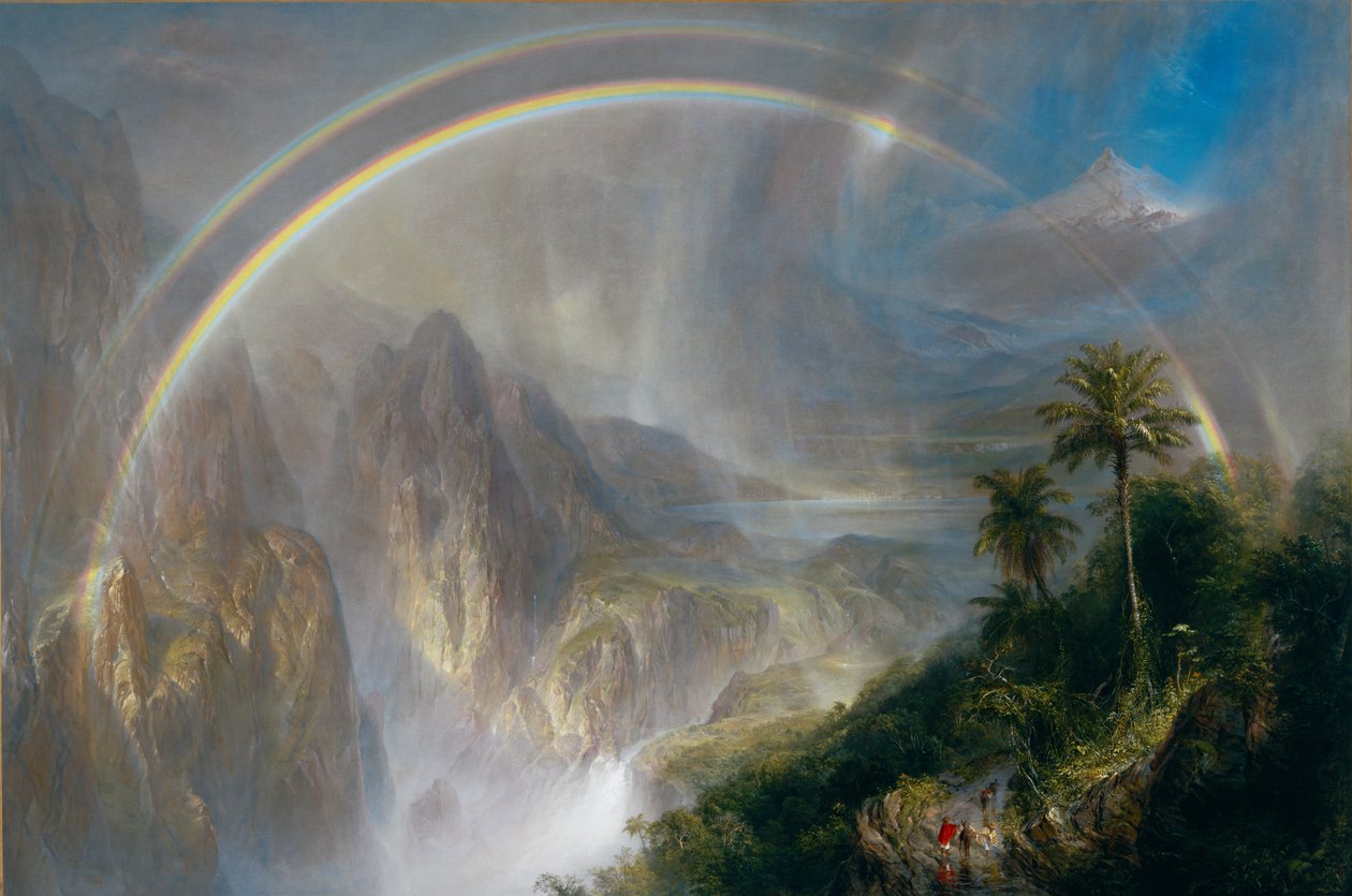 Regenseizoen in de tropen door Frederic Edwin Church