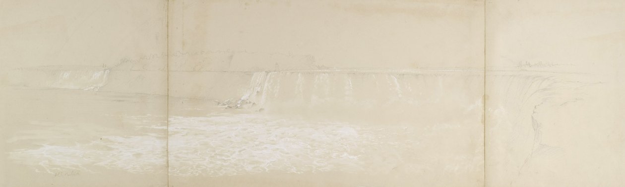 De Niagara-watervallen door Frederic Edwin Church