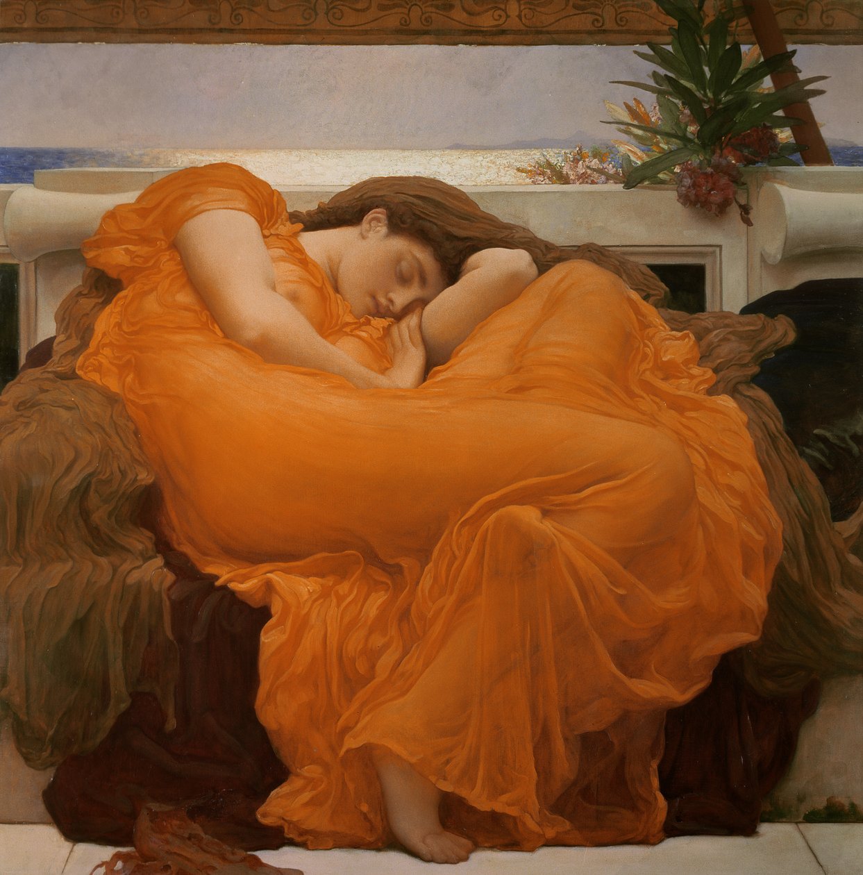 Flaming June, c.1895 door Frederic Leighton