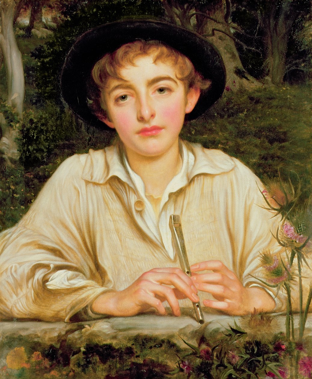 Rustieke muziek door Frederic Leighton