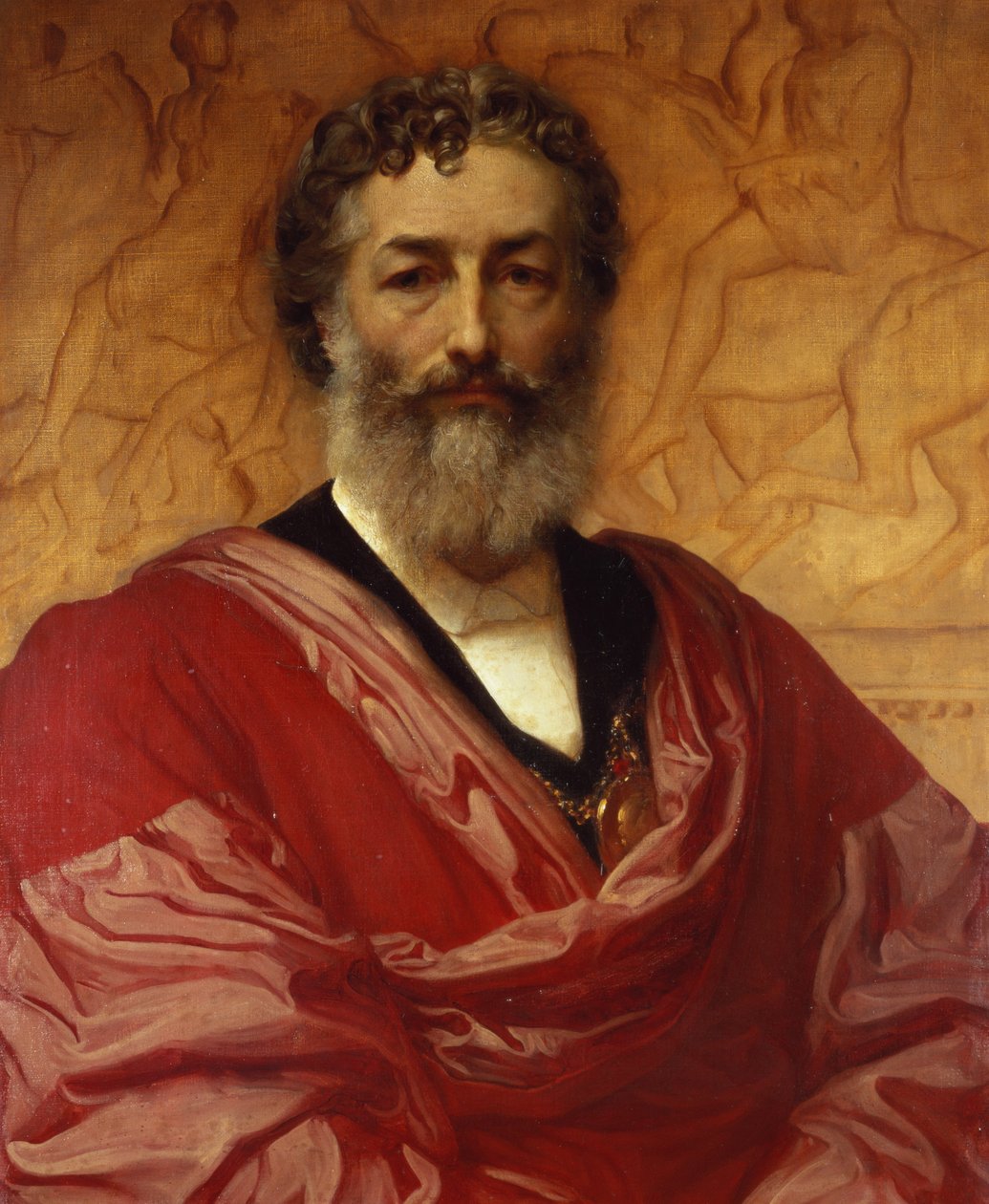 Zelfportret, 1880 door Frederic Leighton