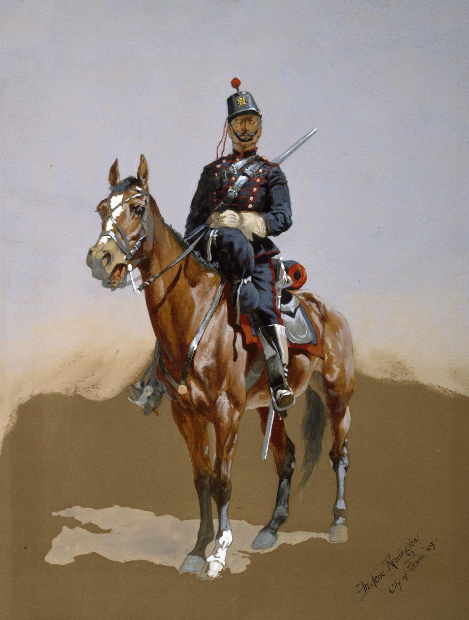 De gendarme door Frederic Remington