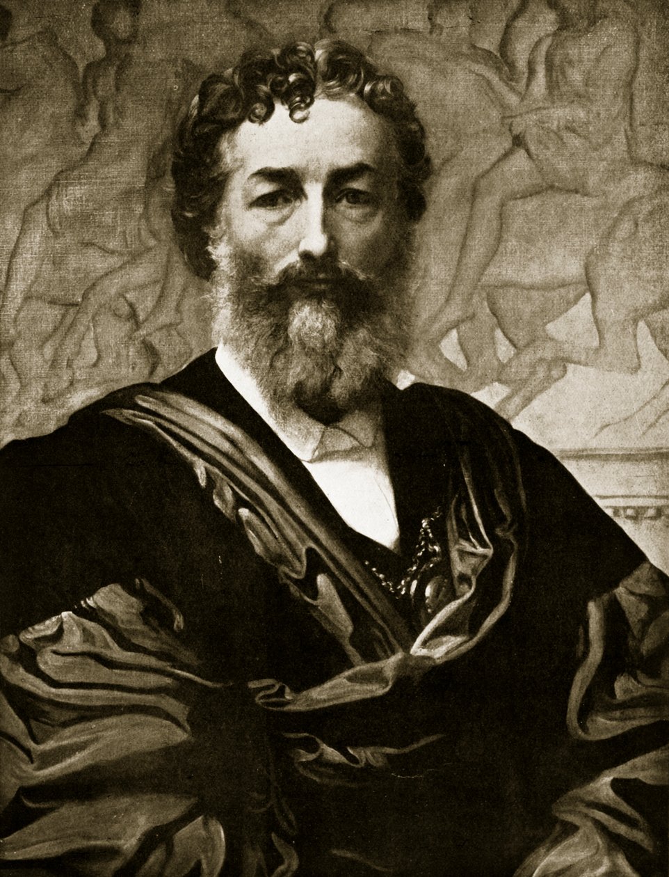 Zelfportret door Frederic (after) Leighton
