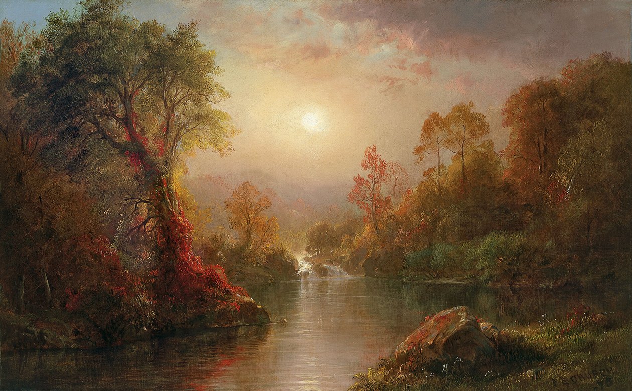 Herfst door Frederic Edwin Church