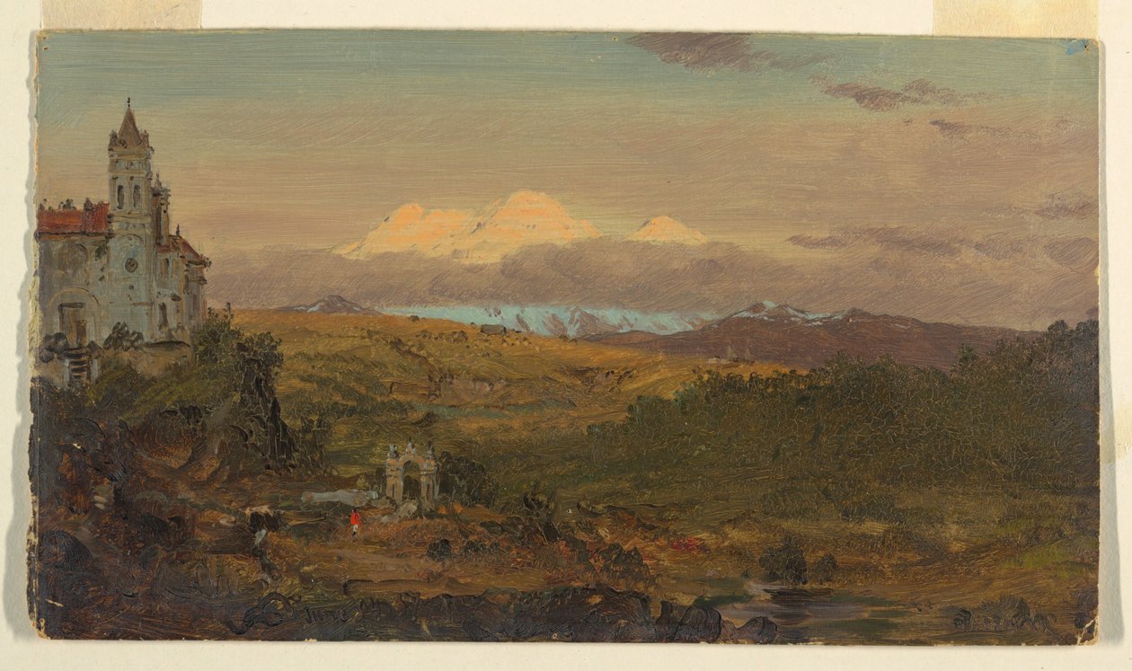 Kathedraal, Chillo, Ecuador door Frederic Edwin Church