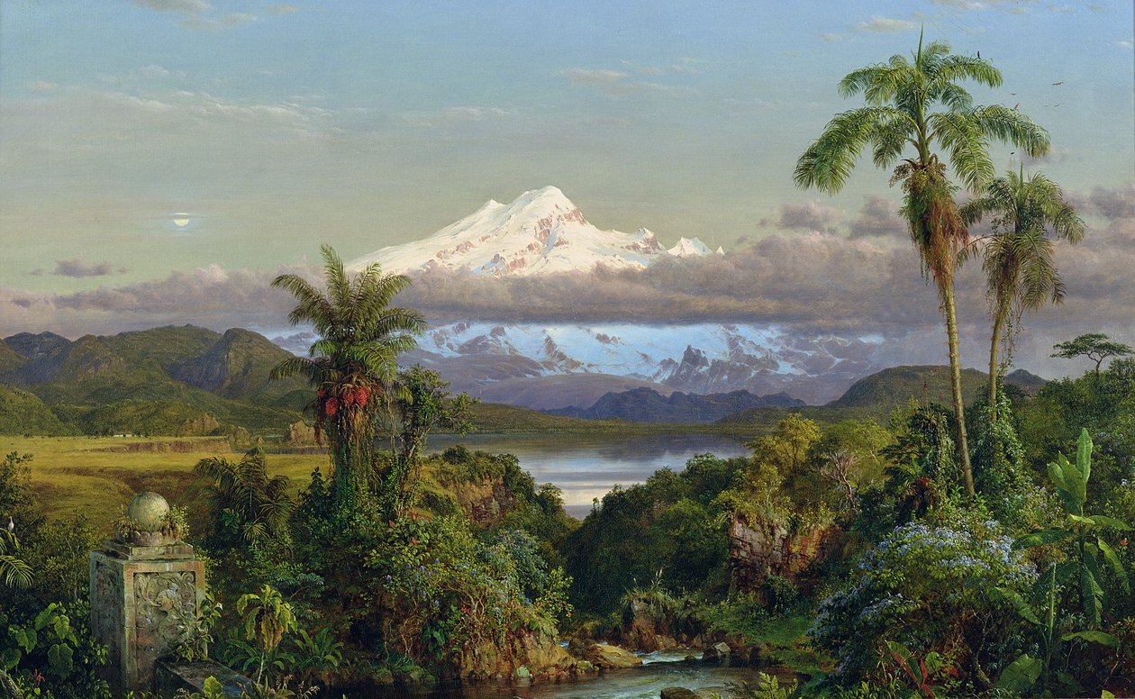 Cayambe, 1858 door Frederic Edwin Church