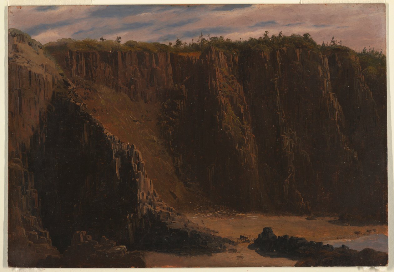 Kliffen bij Grand Manan door Frederic Edwin Church