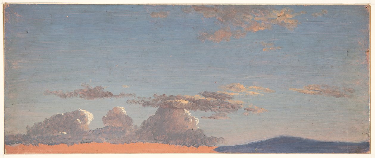 Wolkstudie door Frederic Edwin Church