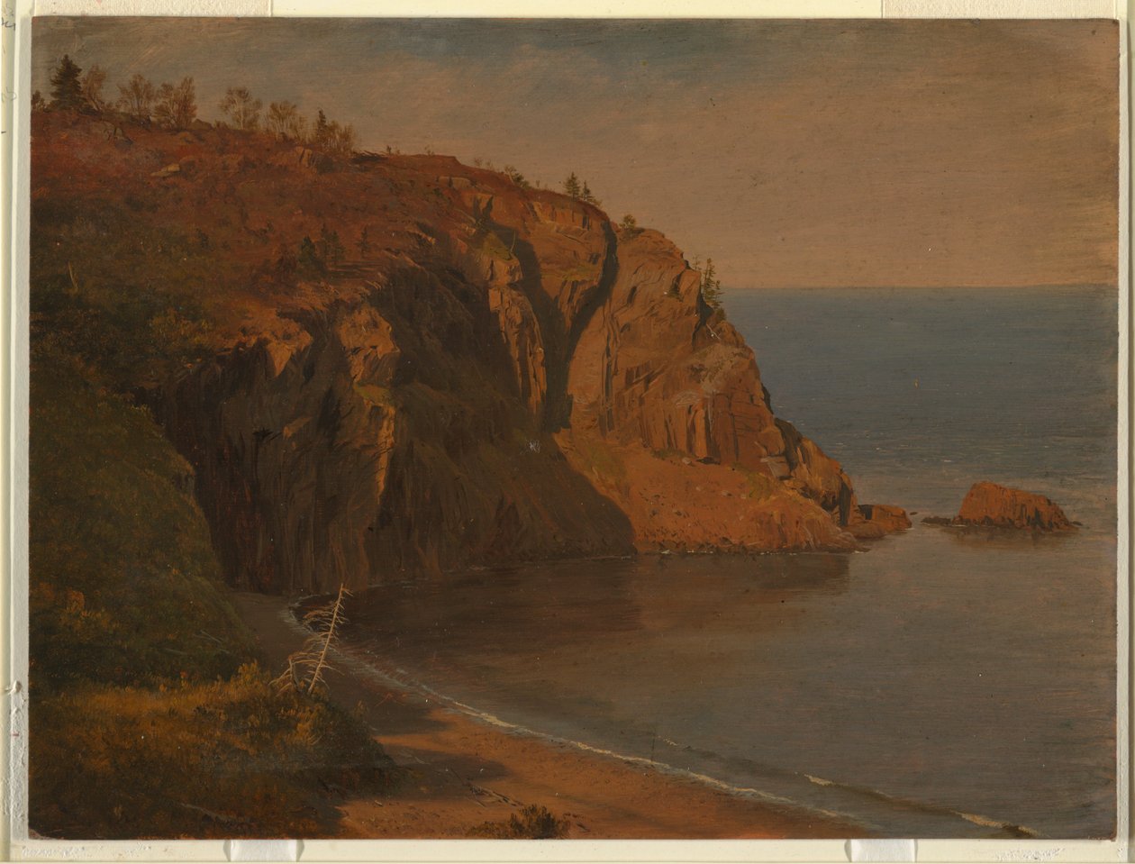 Kust van Grand Manan Island, Canada door Frederic Edwin Church