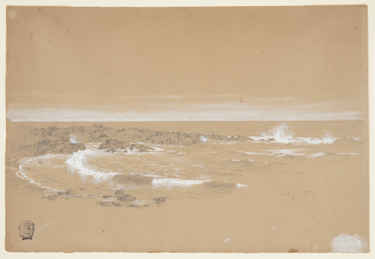Kustlijn, Grand Manan, Canada door Frederic Edwin Church
