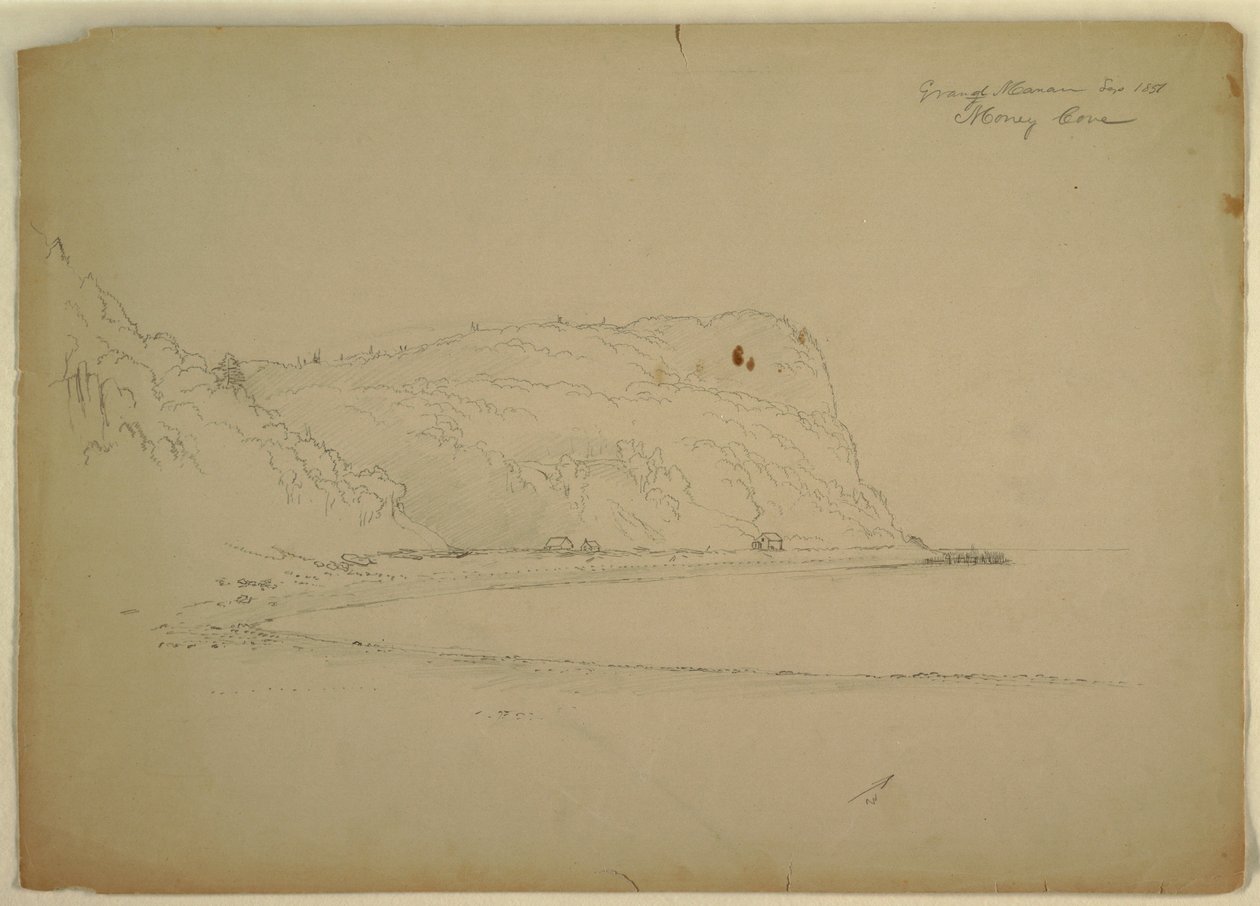 Tekening, "Apengrot", 1851 door Frederic Edwin Church