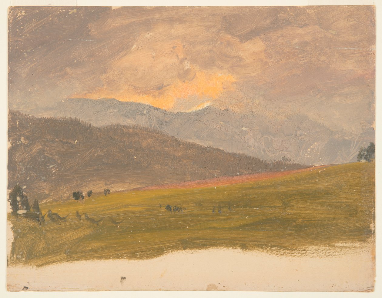 Landschap, Hudson Valley door Frederic Edwin Church