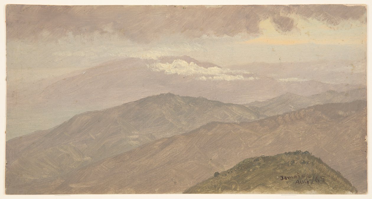 Landschap, Jamaica door Frederic Edwin Church