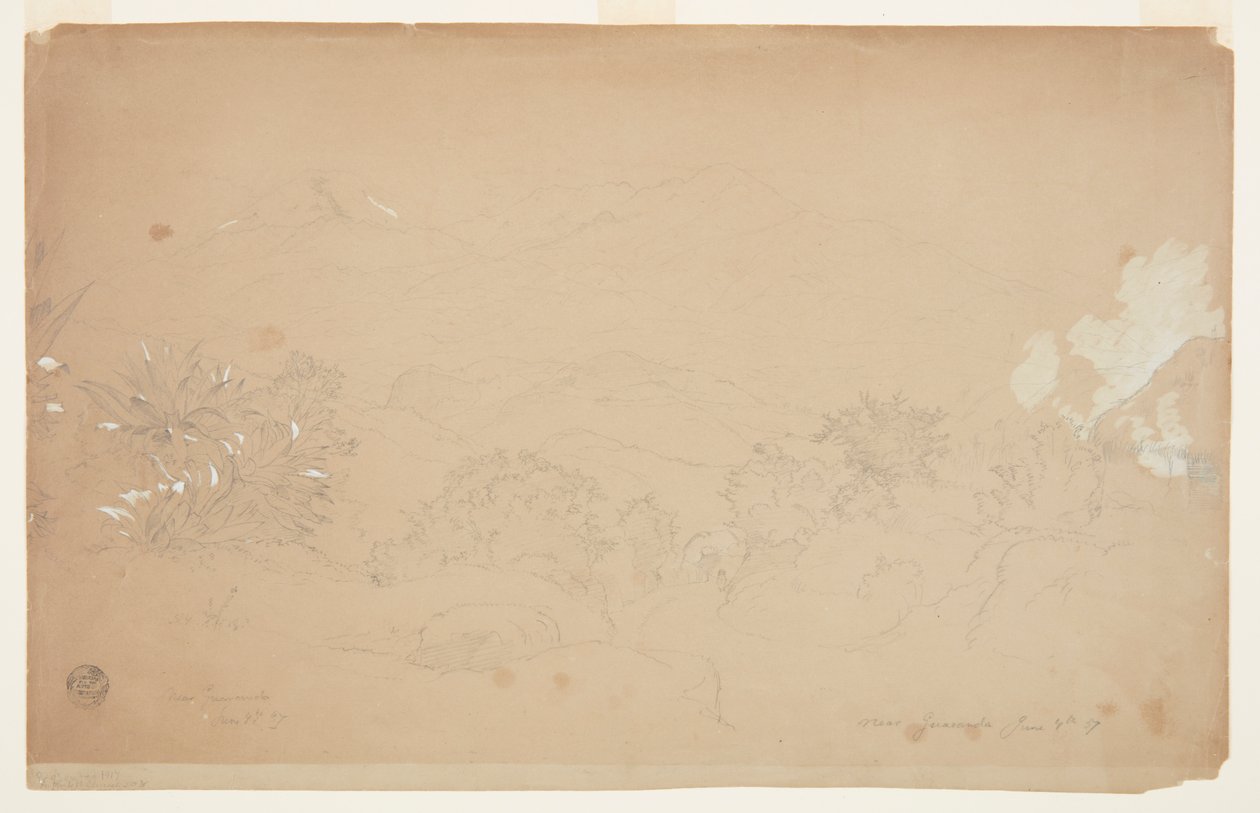Landschap bij Guaranda, Ecuador door Frederic Edwin Church