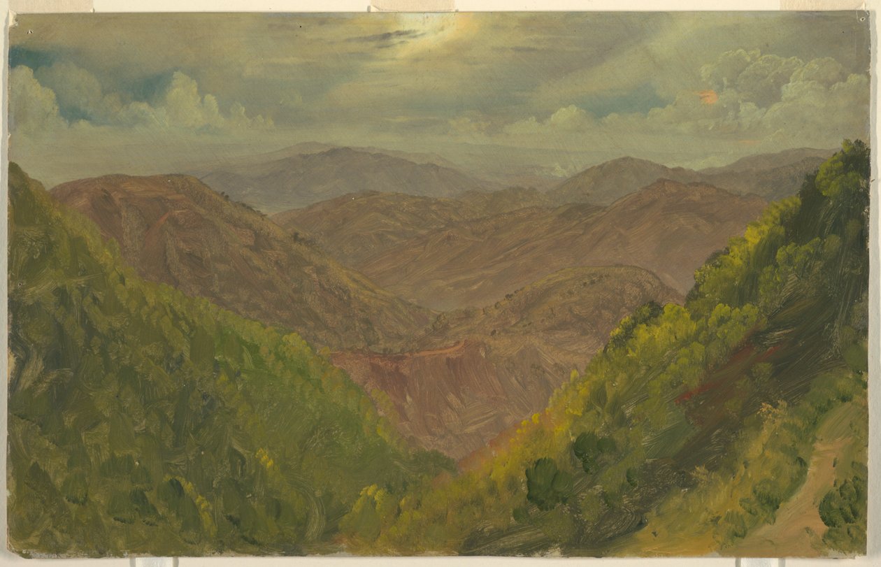 Landschap in Jamaica door Frederic Edwin Church