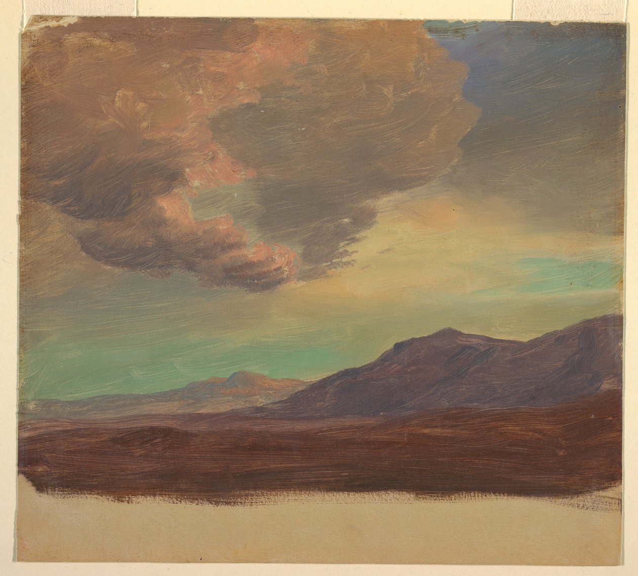 Landschap, nabij Palestina of Syrië door Frederic Edwin Church