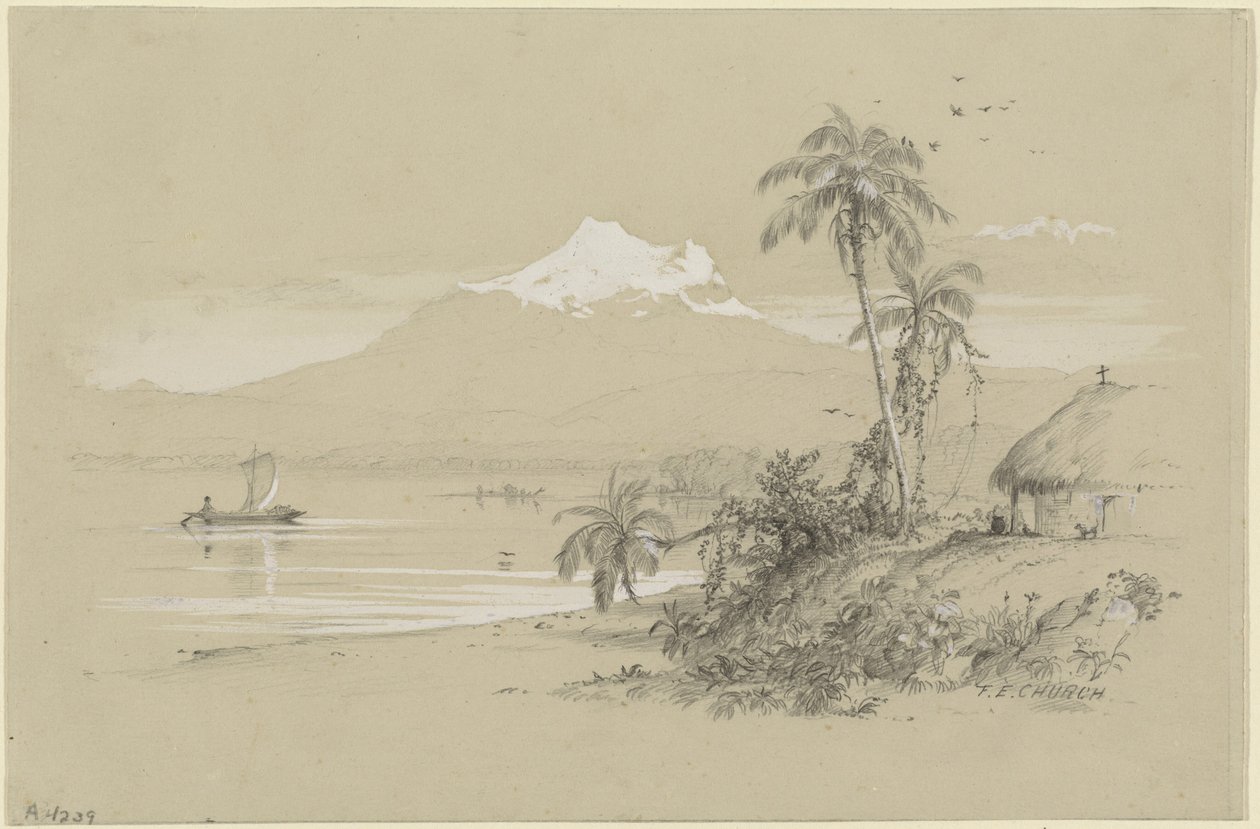 Magdalena Rivier, Nieuw Granada, Ecuador door Frederic Edwin Church