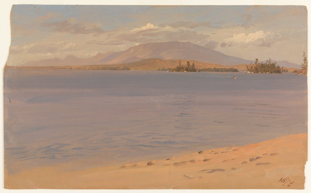 Mount Katahdin vanaf Lake Millinocket door Frederic Edwin Church
