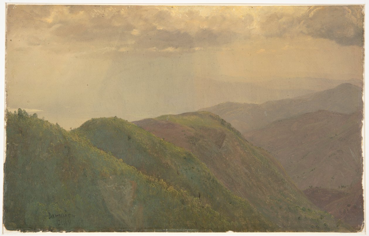 Bergen in Jamaica door Frederic Edwin Church