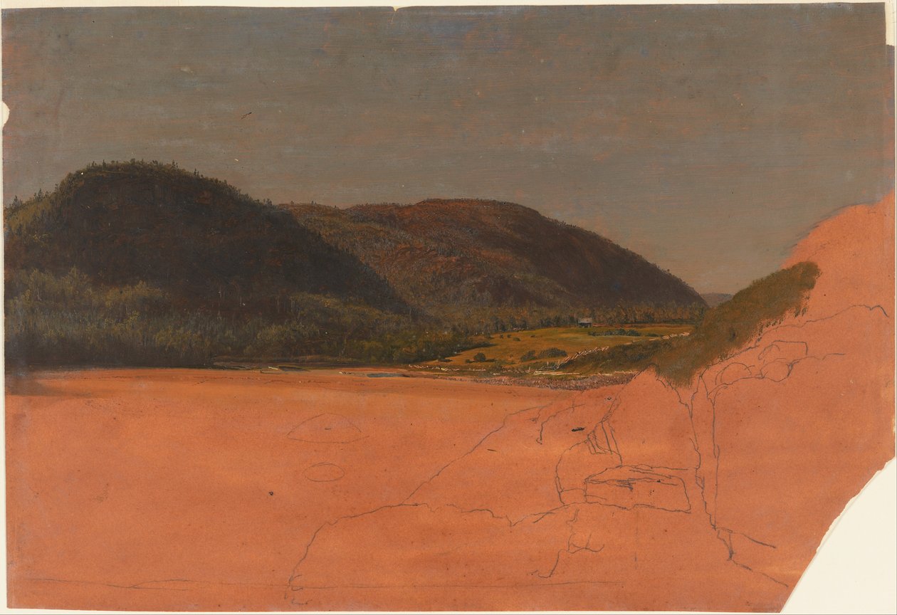 Mt. Woestijneiland , landschap door Frederic Edwin Church