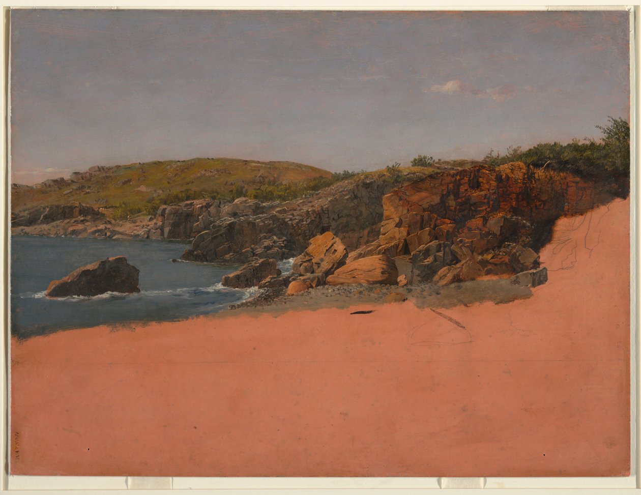 De kust bij Mount Desert door Frederic Edwin Church