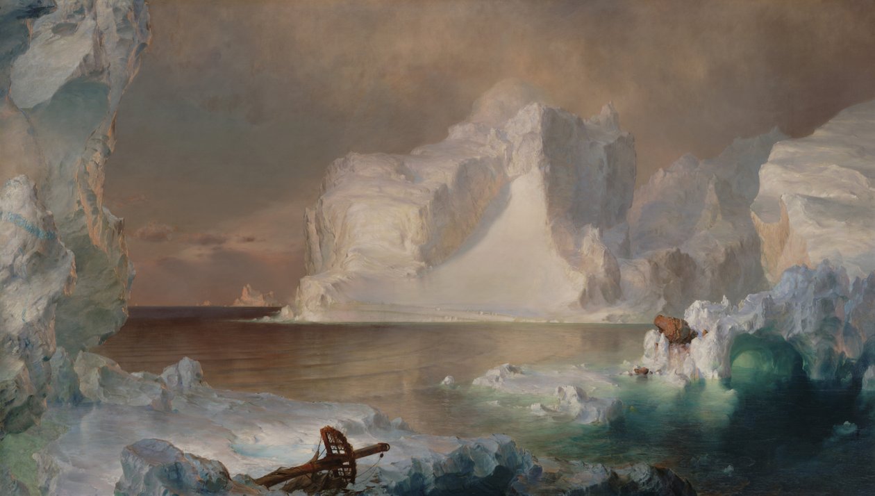 De IJsbergen door Frederic Edwin Church