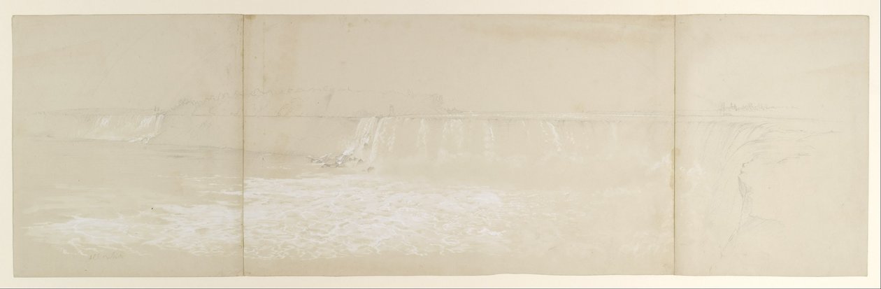 De Niagara-watervallen door Frederic Edwin Church