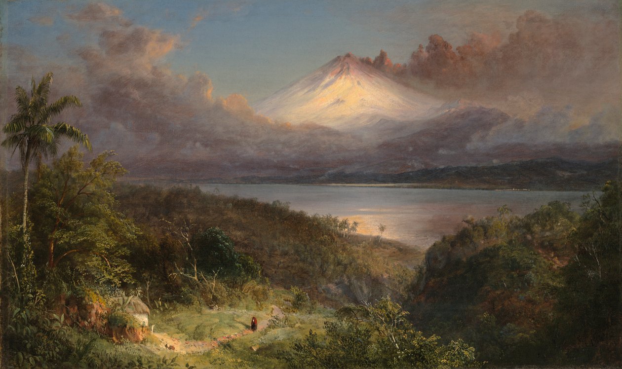 Uitzicht op Cotopaxi door Frederic Edwin Church