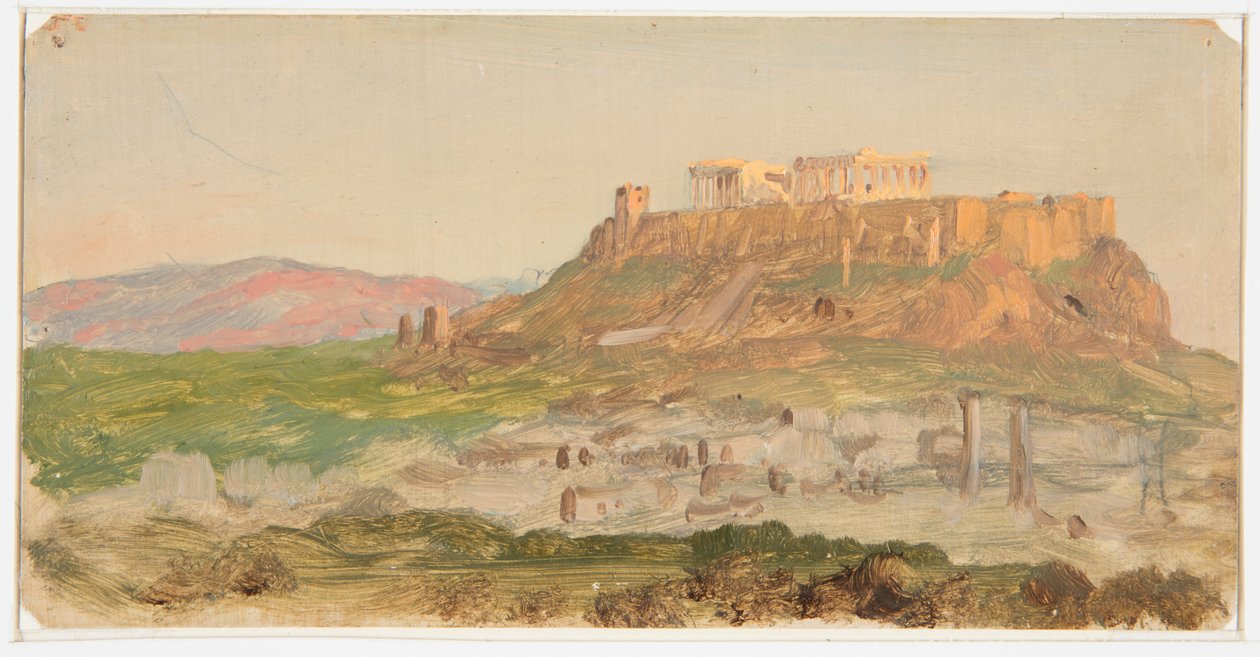 Uitzicht op de Akropolis, Zonsopgang door Frederic Edwin Church