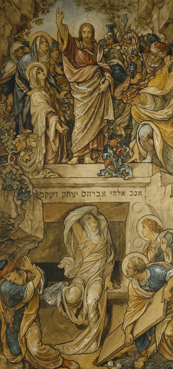 De opstanding van Lazarus door Frederic James Shields