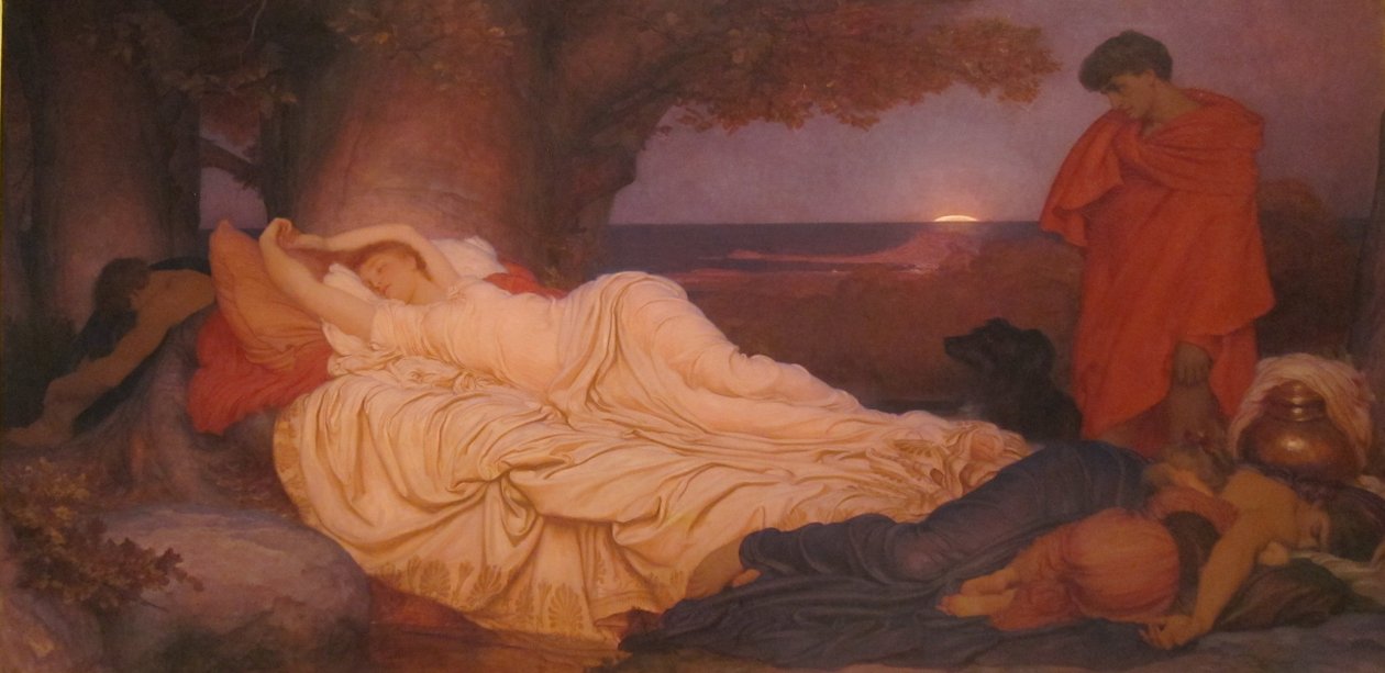 Cymon en Iphigenia door Frederic Leighton