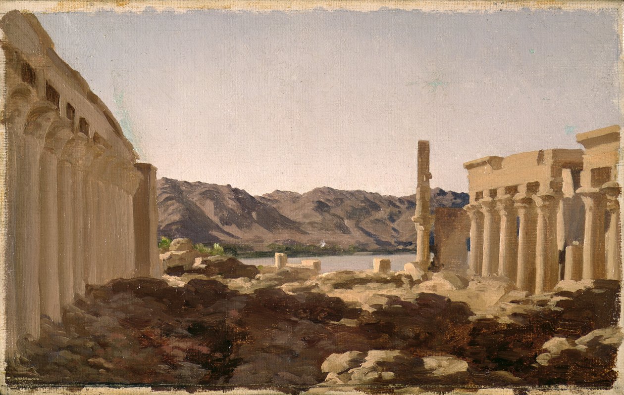 De tempel van Philae door Frederic Leighton