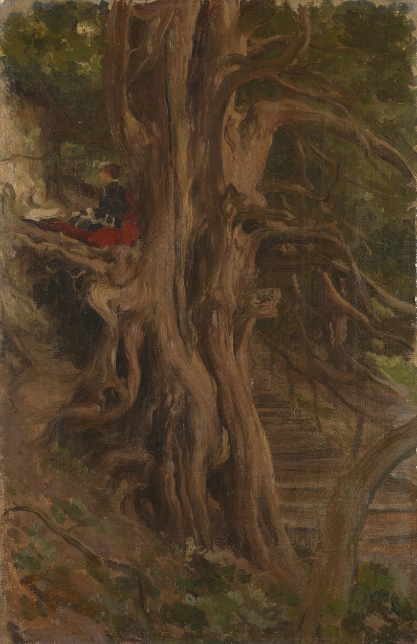 Bomen bij Cliveden door Frederic Leighton 1st Baron Leighton