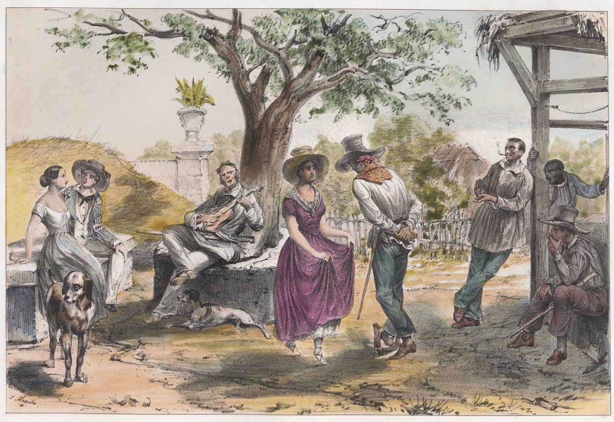 De zapateado (uitsnede) door Frederic Mialhe