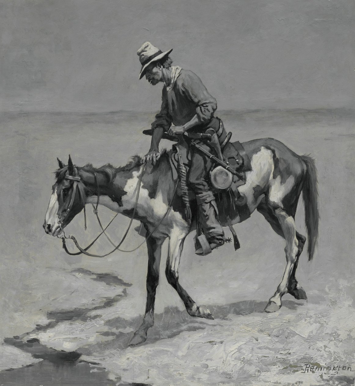 Een Texaanse pony door Frederic Remington