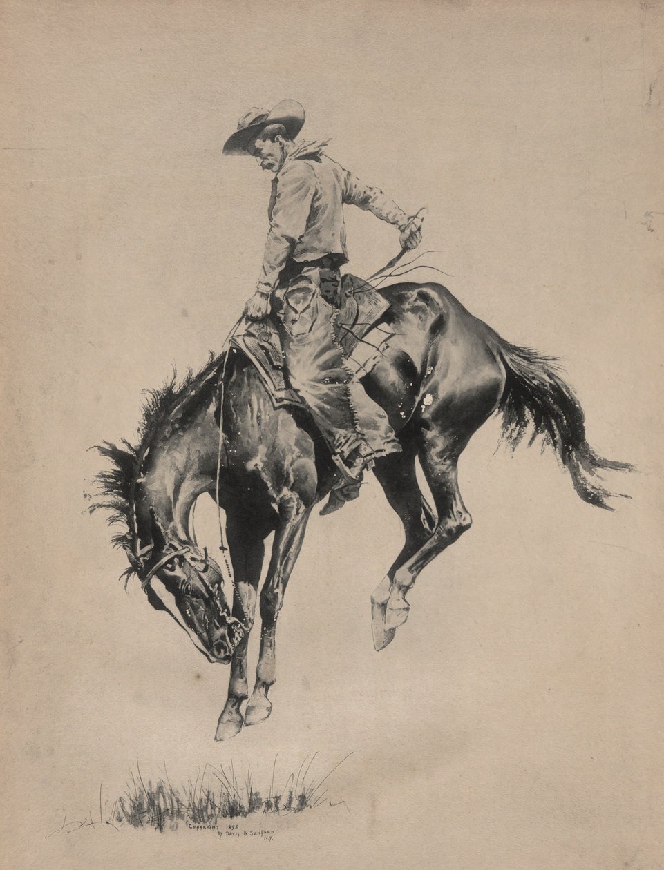 Bronco Buster door Frederic Remington