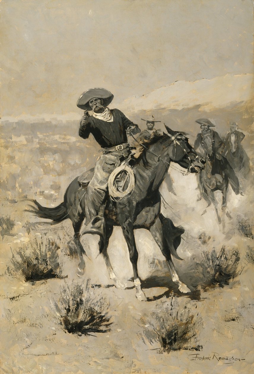 Days on the Range ("Handen omhoog!") door Frederic Remington