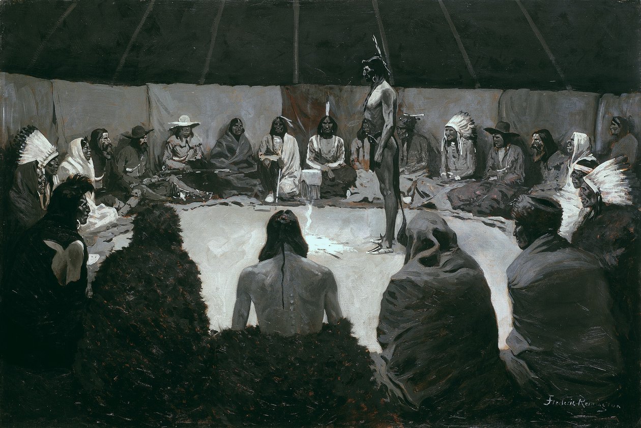 Ik zal de blanke man vertellen door Frederic Remington